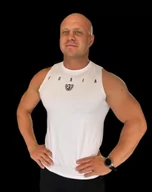 Koszulki sportowe męskie - Tank top bezrękawnik biały Furia - miniaturka - grafika 1