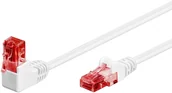 Patchcordy - Kabel LAN Patchcord CAT 6 U/UTP 1x90 BIAŁY 10m - miniaturka - grafika 1