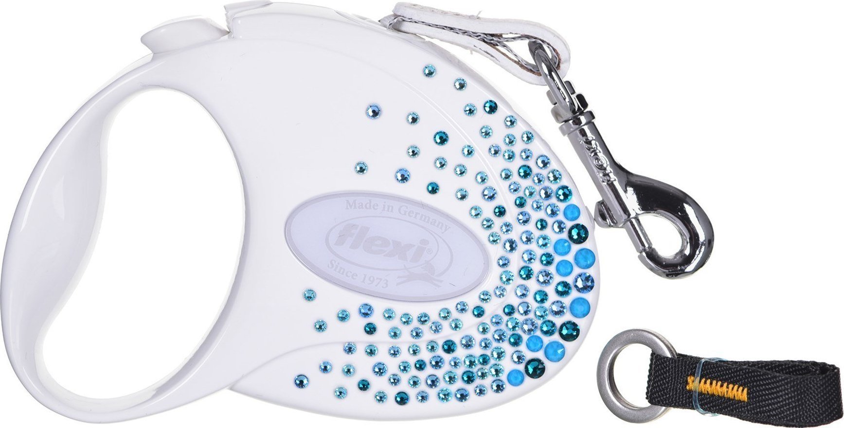 Flexi FLEXI Smycz Glam Splash Ocean, S TAŚMA 3m, biała