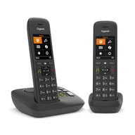 Telefony stacjonarne - Gigaset C575A Duo Telefon analogowy/DECT Nazwa i identyfikacja dzwoniącego Czarny - miniaturka - grafika 1
