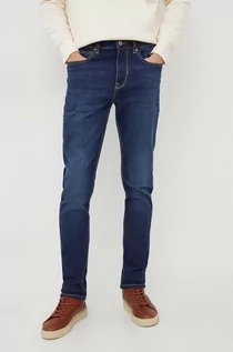 Spodnie męskie - La Martina jeansy męskie kolor granatowy - grafika 1