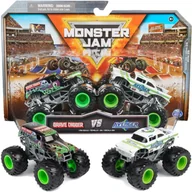 Samochody i pojazdy dla dzieci - MONSTER JAM TRUCK AUTA TERENOWE 2-PAK SERIA 25 GRAVE DIGGER VS AVENGER 1:64 - miniaturka - grafika 1