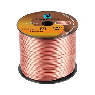 KAB0315 Kabel głośnikowy 1,0mm (rolka 100m) - Kable - miniaturka - grafika 1