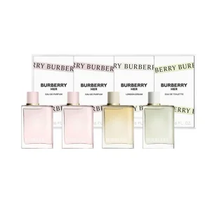 BURBERRY HER TRAVEL RETAIL EXCLUSIVE ZESTAW DLA KOBIET 4 x 5ML - Zestawy perfum damskich - miniaturka - grafika 1