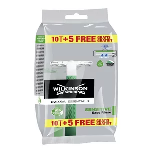 WILKINSON EXTRA2 SENSITIVE 10+5 GRATIS MASZYNKA DO GOLENIA 7004197E - Maszynki do golenia i wkłady - miniaturka - grafika 1
