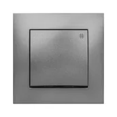 Wyłączniki światła i elektryczne - ELEKTRO - PLAST Włącznik krzyżowy CARLA grafitowy ELEKTRO - PLAST - miniaturka - grafika 1