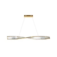 Lampy sufitowe - Ledowa lampa wisząca, złota wstążka P097PL-L28BS3K z serii KRONE - miniaturka - grafika 1
