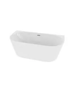 Wanny - LaVita Caldera wanna przyścienna 170x75 cm biały połysk - miniaturka - grafika 1