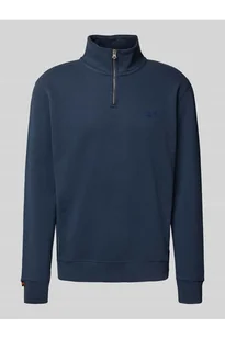 Bluza z kołnierzem zapinanym i wyhaftowanym logo - Superdry - Bluzy męskie - miniaturka - grafika 1