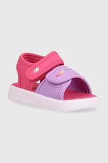 Buty dla dziewczynek - New Balance sandały dziecięce SIA750D3 kolor fioletowy - grafika 1