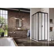 Kabiny prysznicowe - Ravak 15V403R211 Kabina prysznicowa naro$464na ASRV3-80 czarna styren Pearl 198 - miniaturka - grafika 1