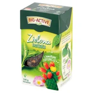 Herbata - Big-Active Big-Active Herbata zielona z kawałkami opuncji liściasta 100 g - miniaturka - grafika 1