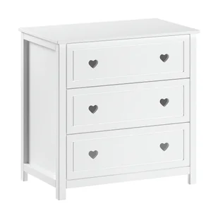 Biała komoda dziecięca 90x89x57 cm Amori – Vipack - Komody dla dzieci - miniaturka - grafika 1