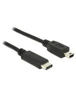 Kable komputerowe i do monitorów - Delock USB C-miniUSB M/M 0,5m Czarny 83335 - miniaturka - grafika 1