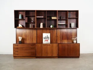 Regał modułowy, duński design, lata 60, designer: Kai Kristiansen - Regały - miniaturka - grafika 1