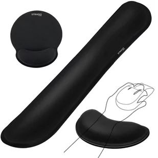 Zestaw ergonomicznych żelowych podkładek Strado - 3 sztuki - Podkładki pod mysz - miniaturka - grafika 1