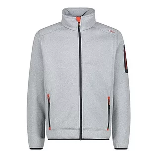 Kurtki męskie - CMP - męska kurtka Knit-Tech Aluminium-Flame, 52 - grafika 1