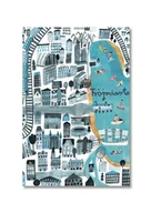 Kartki okolicznościowe i zaproszenia - Pocztówka Trójmiasto Mapa - miniaturka - grafika 1