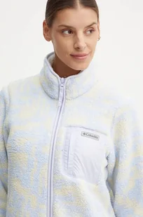 Columbia bluza sportowa West Bend Print kolor niebieski wzorzysta 2085851 - Bluzy damskie - miniaturka - grafika 1