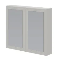 Szafki łazienkowe - Kaszmirowa dwudrzwiowa szafka łazienkowa z lustrem K1-A46 - miniaturka - grafika 1