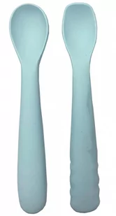 B-Łyżeczki silikonowe 2 szt. Blue mint B572020 - Sztućce dla dzieci - miniaturka - grafika 1