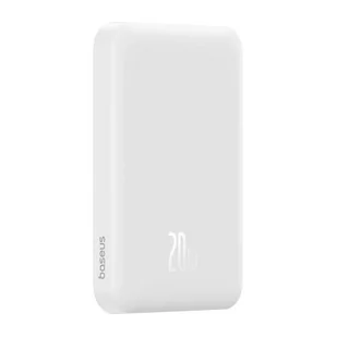 Baseus Magnetyczny mini powerbank 5000mAh 20W biały - Powerbanki - miniaturka - grafika 3