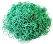 Wałki do włosów - Gumki Do Włosów Zielone Wytrzymałe 130 szt . - miniaturka - grafika 1