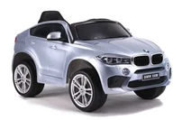 Pojazdy elektryczne dla dzieci - LEAN CARS Auto na Akumulator BMW X6 Srebrny Lakierowany 3287 - miniaturka - grafika 1