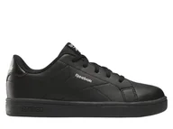 Buty dla dziewczynek - Buty dziecięce Reebok 100233903 REEBOK COURT CLEAN Czarne - miniaturka - grafika 1