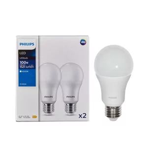 Żarówka LED 2 szt. E27 13 W = 100 W 1521 lm Neutralna biel Philips Ecofit - Żarówki LED - miniaturka - grafika 1