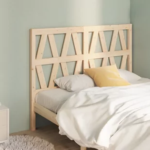 Lumarko Wezgłowie łóżka, 146x4x100 cm, lite drewno sosnowe - Inne meble do sypialni - miniaturka - grafika 1
