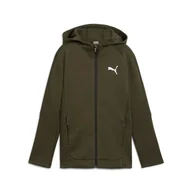 Bluzy dla chłopców - PUMA Chłopięca bluza z kapturem Evostripe Fz Dk B Sweat - miniaturka - grafika 1