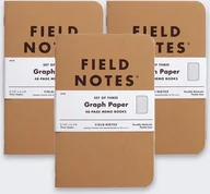 Zeszyty szkolne - HP Notes Field Notes Original Kraft Kratka 3 Pack - miniaturka - grafika 1