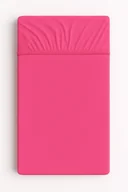 Prześcieradła dla dzieci - Prześcieradło jersey bawełna z gumką do łóżeczka 120x60cm - ciemny róż - miniaturka - grafika 1