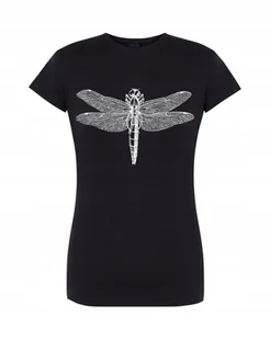 T-Shirt damski nadruk Ważka Rozm.S - Koszulki i topy damskie - miniaturka - grafika 1