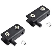 Zawiasy, okucia i inne akcesoria - Zestaw 2 zawiasów obrotowych ze stali nierdzewnej do drzwi szklanych, regulowany zacisk zawiasu (40 x 20 x 10 mm), klips zawiasu obrotowego po. - miniaturka - grafika 1