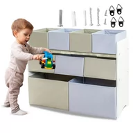 Organizery na łóżeczko - organizer na zabawki szary - miniaturka - grafika 1
