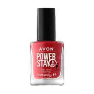 Lakiery do paznokci - Avon Power Stay Supertrwały żelowy lakier do paznokci - The Red One - 10ml - miniaturka - grafika 1