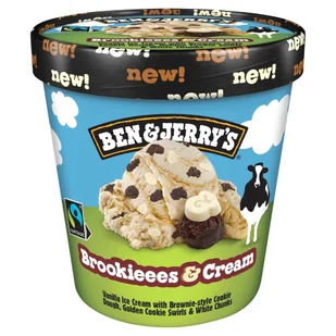 Ben & Jerry's Brookieees & Cream Lody 465 ml - Lody i desery lodowe - miniaturka - grafika 1