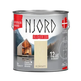 Njord Bloker UV bezbarwny 2,5 l - Farby i impregnaty do drewna - miniaturka - grafika 1
