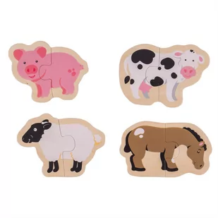 Bigjigs Toys Puzzle dla maluszków Farma - Puzzle - miniaturka - grafika 1