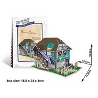 Puzzle - Cubicfun PUZZLE 3D Domki świata Francja Flower Shop 492004 - miniaturka - grafika 1
