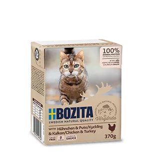 Bozita Cat Kurczak I Indyk W Sosie 370g - Kurczak I Indyk W Sosie 370g - Mokra karma dla kotów - miniaturka - grafika 1