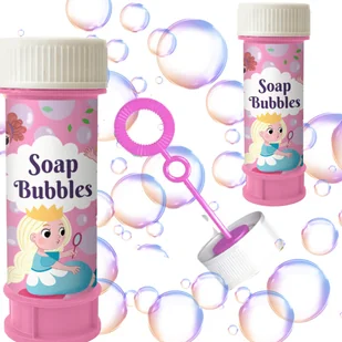 Zestaw Do Tworzenia Baniek Bańki Mydlane Księżniczki Dla Dzieci Płyn 60 Ml - Bańki mydlane - miniaturka - grafika 1