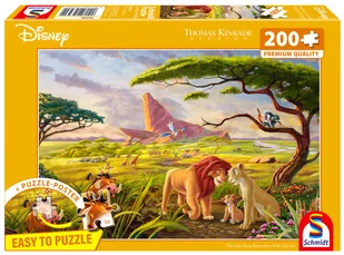 Schmidt, Puzzle PQ THOMAS KINKADE Król Lew (Disney), 200 el. - Puzzle - miniaturka - grafika 1