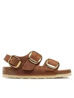 Sandały damskie - Birkenstock Sandały Milano 1024067 Brązowy - miniaturka - grafika 1