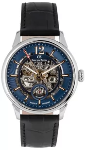 Zegarek Zegarek Carl von Zeyten CVZ0080BLRS Schramberg Automatic Skeleton Limited Edition - Zegarki męskie - miniaturka - grafika 1