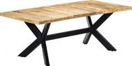 Stoły - Elior Stół z drewna mango Kalis 4X jasnobrązowy - miniaturka - grafika 1