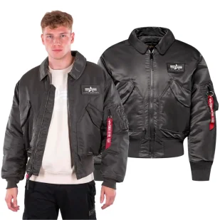 Kurtka Alpha Industries CWU-45 100102 04 - Szara L - Odzież taktyczna i umundurowanie - miniaturka - grafika 1