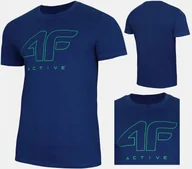 Koszulki męskie - Koszulka Męska 4f T-shirt 3016 Bawełniany Podkoszulek Sportowy Co Dzień Xxl - miniaturka - grafika 1